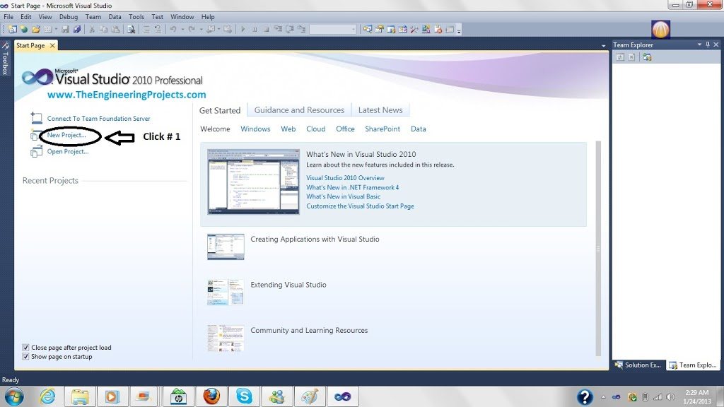Как в visual studio 2013 создать windows forms