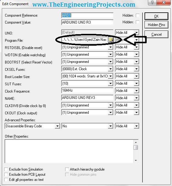Circuit Designing of LCD with Arduino in Proteus ISIS, LCD simulation with Arduino in proteus, lcd arduino in proteus, lcd with arduino in proteus isis