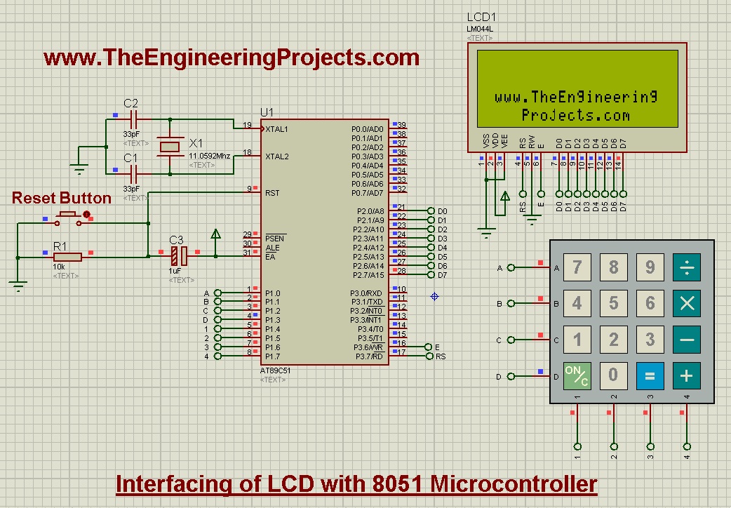 keypad with 8051,keypad lcd 8051, display keypad on lcd with 8051,keypad lcd 8051, keypad values on lcd 8051 microcontroller, keypad on lcd 8051