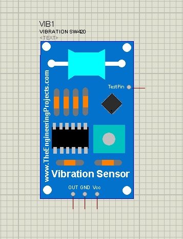 vibration sensor library, vibration sensor in proteus,vinration sensor for proteus, vibration sensor for proteus 8, vibration sensor simulation