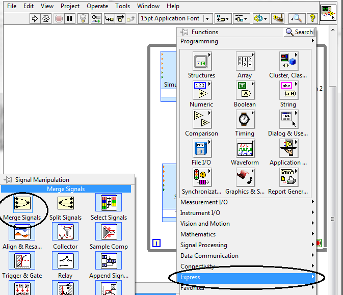 Communication Signal generation in NI LabVIEW 2015, LabVIEW signal generation, How to generate an anlog signal in LabVIW, Generate an analog signal in LabVIEW, Generate signals in NI LabVIEW