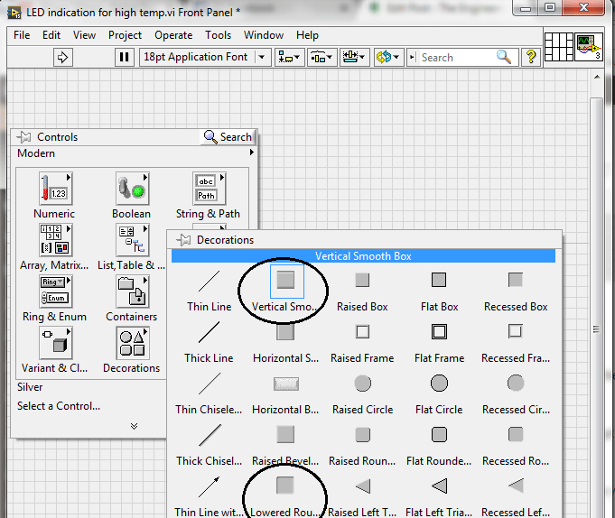 Temperature sensing using NI LabVIEW, Temperature level indication in LabVIEW, Temperature level detector in LabVIEW, Sensing different levels of temperature in LabVIEW, How to differentiate between different levels of temperature