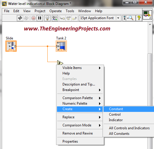 Creating Water Level Detector using NI LabvIEW 2015, Water Level Detector in LabVIEW, How to create a water level detector in LabVIEW 2015, Water level detector using LabVIEW 2015, how to build water level detector in LabVIEW