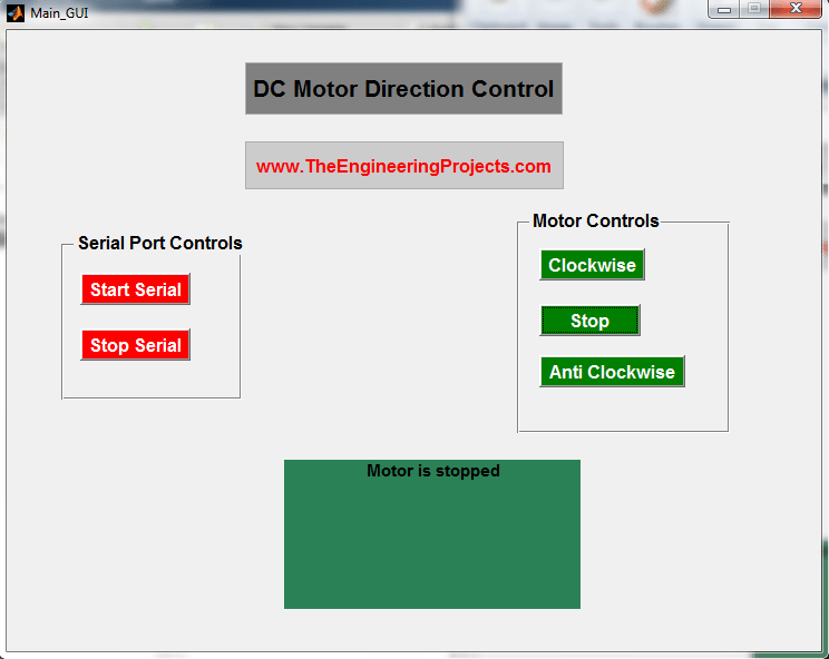DC motor direction control using Matlab, DC motor control using Matlab, DC motor control through Matlab, Matlab to control DC motor, How to control DC motor with the Matlab