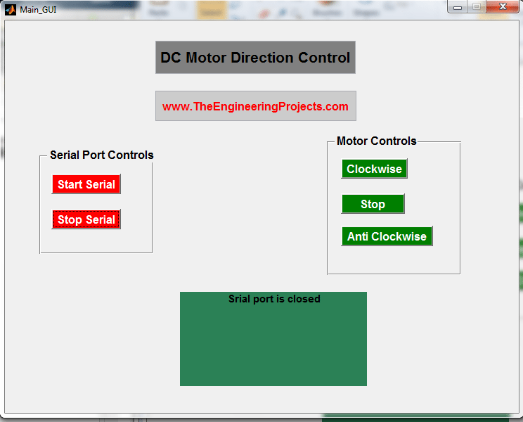 DC motor direction control using Matlab, DC motor control using Matlab, DC motor control through Matlab, Matlab to control DC motor, How to control DC motor with the Matlab