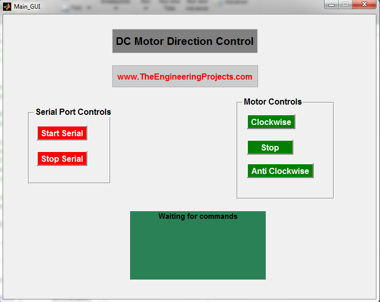 DC motor direction control using Matlab, DC motor control using Matlab, DC motor control through Matlab, Matlab to control DC motor, How to control DC motor with the Matlab