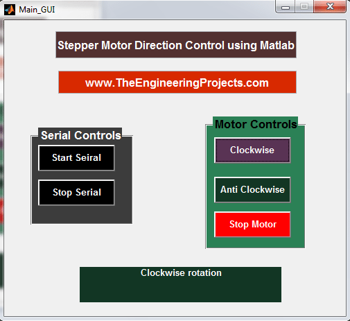 Stepper motor direction control using matlab, control stepper motor with the Matlab, How to control direction of stepper motor using matlab, Control the direction of the stepper motor using matlab, control the direction of the stepper motor with the Matlab