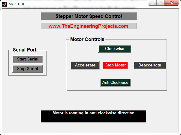 Stepper motor speed control using matlab, stepper motor speed control in matlab, Matlab to control the stepper motor speed, How to control speed of the stepper motor using Matlab, Stepper motor speed control with Matlab