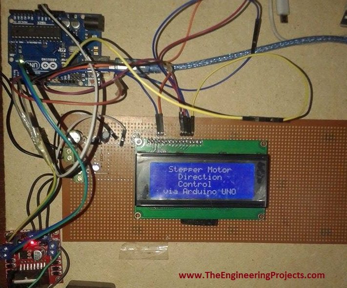 Stepper motor direction control using Arduino, Control Stepper motor using Arduino, How to control stepper motor using Arduino, Stepper motor interfacing with arduino, Control stepper motor with the Arduino
