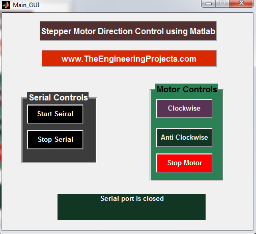 Stepper motor direction control using matlab, control stepper motor with the Matlab, How to control direction of stepper motor using matlab, Control the direction of the stepper motor using matlab, control the direction of the stepper motor with the Matlab