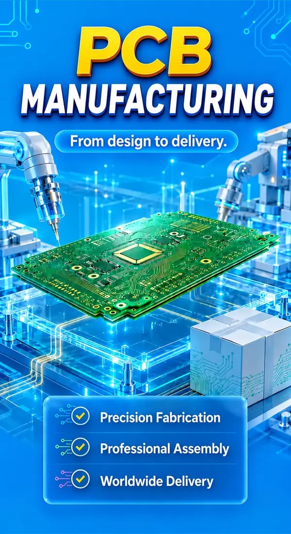 PCB manufacturing and worldwide delivery