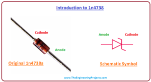 introduction to 1n4738a, working of diode, 1n4738a featuers, 1n4738a applications