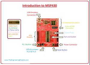 introduction to MSP430,msp430 working , msp430 pinout, msp430 features, msp430 applications, msp430 arduino interfacing