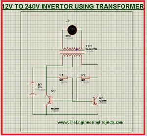 Invertor, 12v to 220v inverter, applications of transformer, the transformer inverter. usaage of transformer in inverter.