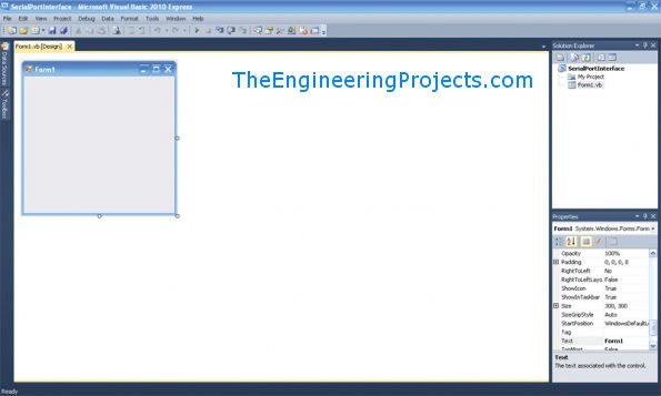 Microsoft Visual Basic 2010 - Com Port Tutorial, serial port tutorial in vb.net, serial port tutorial in visual studio 2010