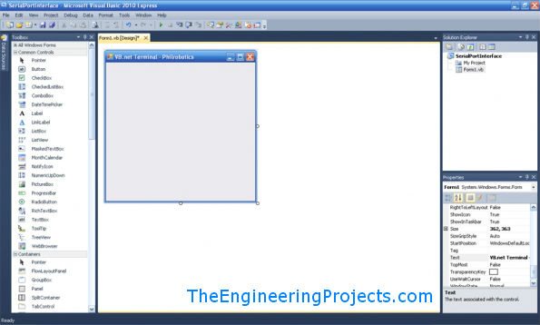 How To Use Serial Port In Vb 10 The Engineering Projects