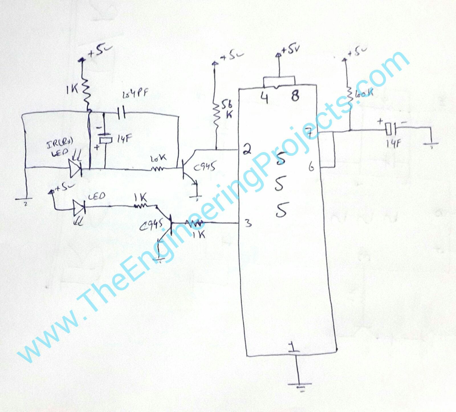 Infrared Proximity Sensor Circuit Diagram