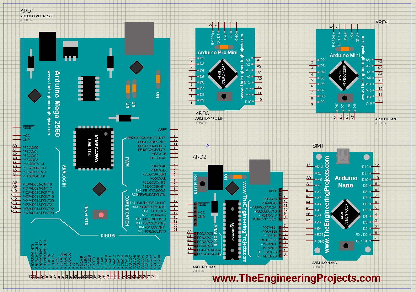 library arduino isis