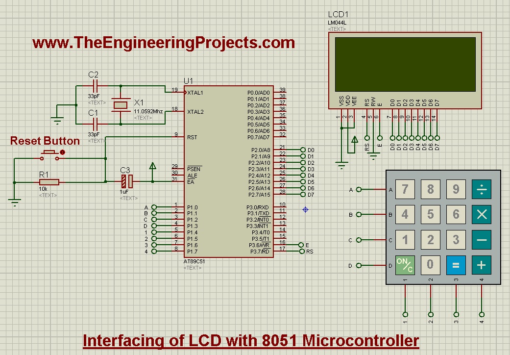 keypad with 8051,keypad lcd 8051, display keypad on lcd with 8051,keypad lcd 8051, keypad values on lcd 8051 microcontroller, keypad on lcd 8051