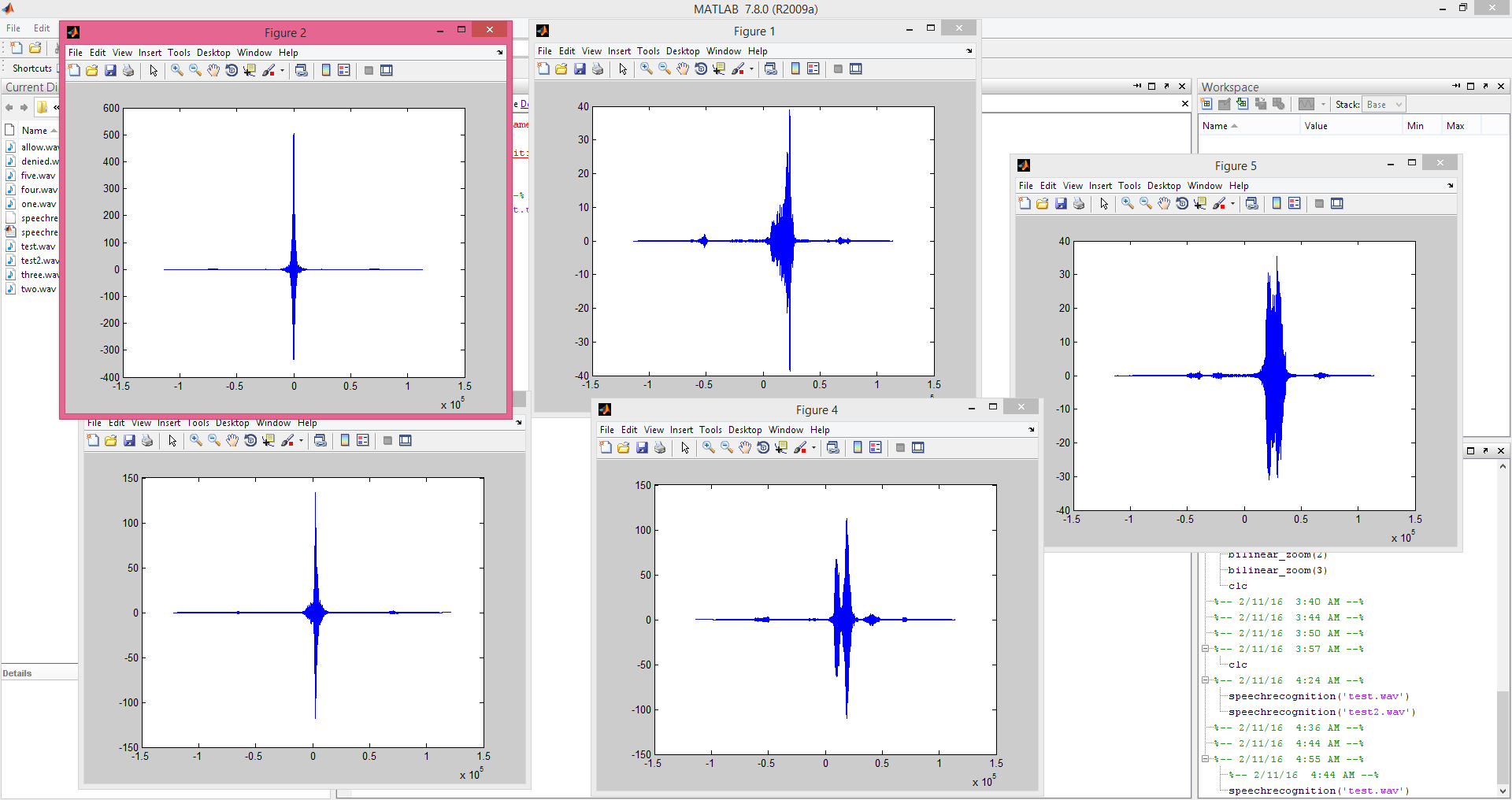 project speech recognition using matlab