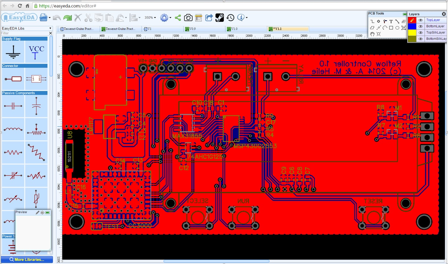 circuit simulator, PCB design software, easyEDA