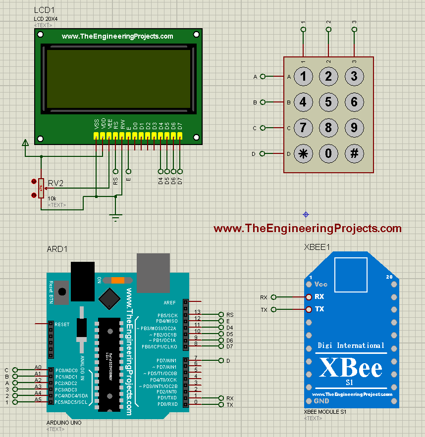 xbee library for proteus