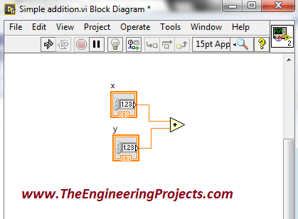 Creating your first program in LabVIEW, Programming with the LabVIEW, Using LabvVIEW for the first time, How to use LabVIEW, How to make a simple logic in LabVIEW