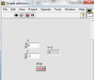 labview programming, Creating your first program in LabVIEW, Programming with the LabVIEW, Using LabVIEW for the first time, How to use LabVIEW, How to make a simple logic in LabVIEW