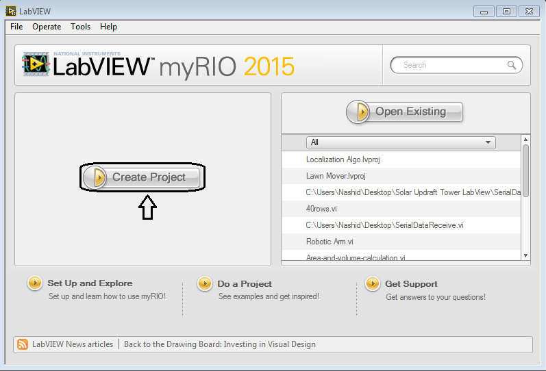 Creating First Program with myRIO, Creating First Program using myRIO, First Program with myRIO, myRIO programming, myRIO programming, programming with myRIO