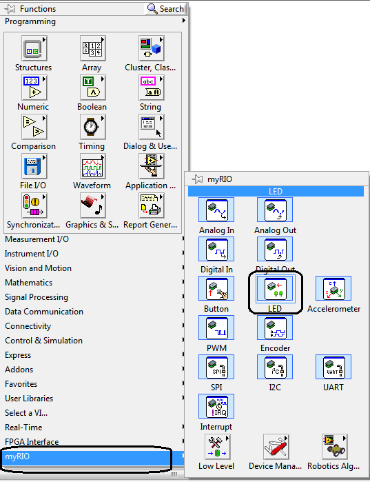 Creating First Program with myRIO, Creating First Program using myRIO, First Program with myRIO, myRIO programming, myRIO programming, programming with myRIO