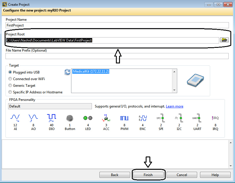 Creating First Program with myRIO, Creating First Program using myRIO, First Program with myRIO, myRIO programming, myRIO programming, programming with myRIO