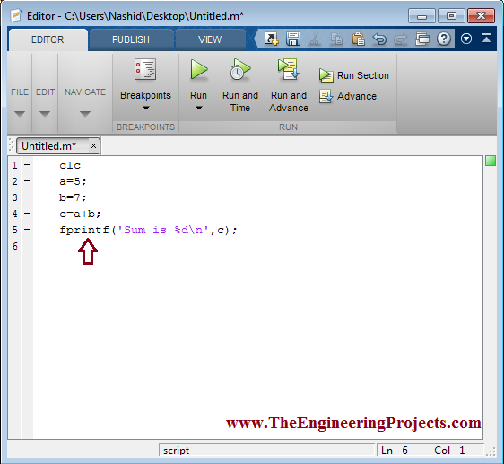 How to use Print MATLAB The Engineering Projects