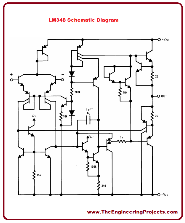 LM348 Pinout, LM348 basics, basics of LM348, getting started with LM348, how to get start LM348, LM348 proteus, Proteus LM348, LM348 Proteus simulation