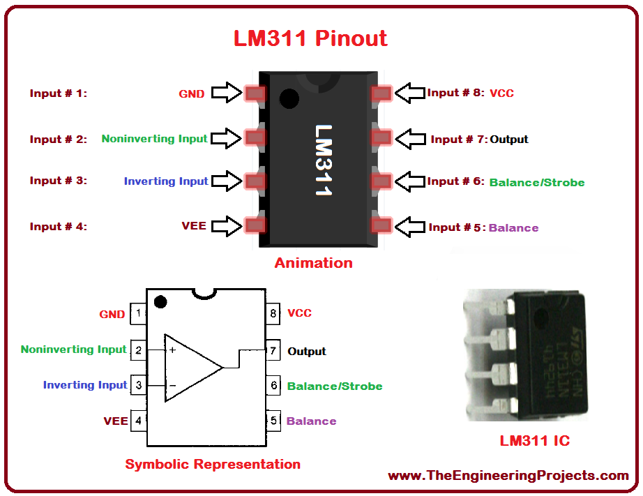 Lm311n схема включения как работает