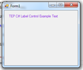 C# Label Control - The Engineering Projects