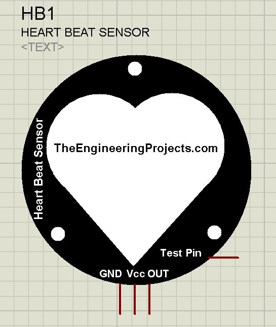 Heart Beat Sensor Library for Proteus,Heart Beat Sensor proteus, heart beat in proteus, proteus heart beat, heart beat simulation in proteus