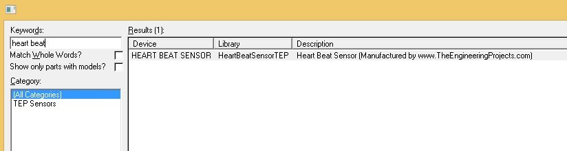 Heart Beat Sensor Library for Proteus,Heart Beat Sensor proteus, heart beat in proteus, proteus heart beat, heart beat simulation in proteus