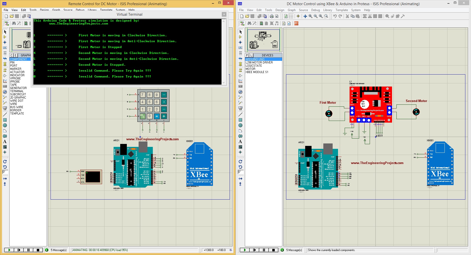 using proteus 8 for arduino simulator