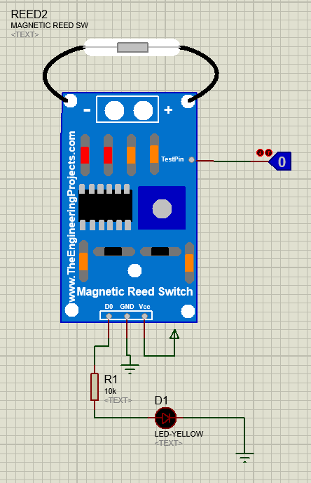 Magnetic Reed Switch Library for Proteus, magnetic reed switch in proteus, proteus simulation of reed switch, magnetic reed switch proteus, proteus reed switch, magnetic switch in proteus