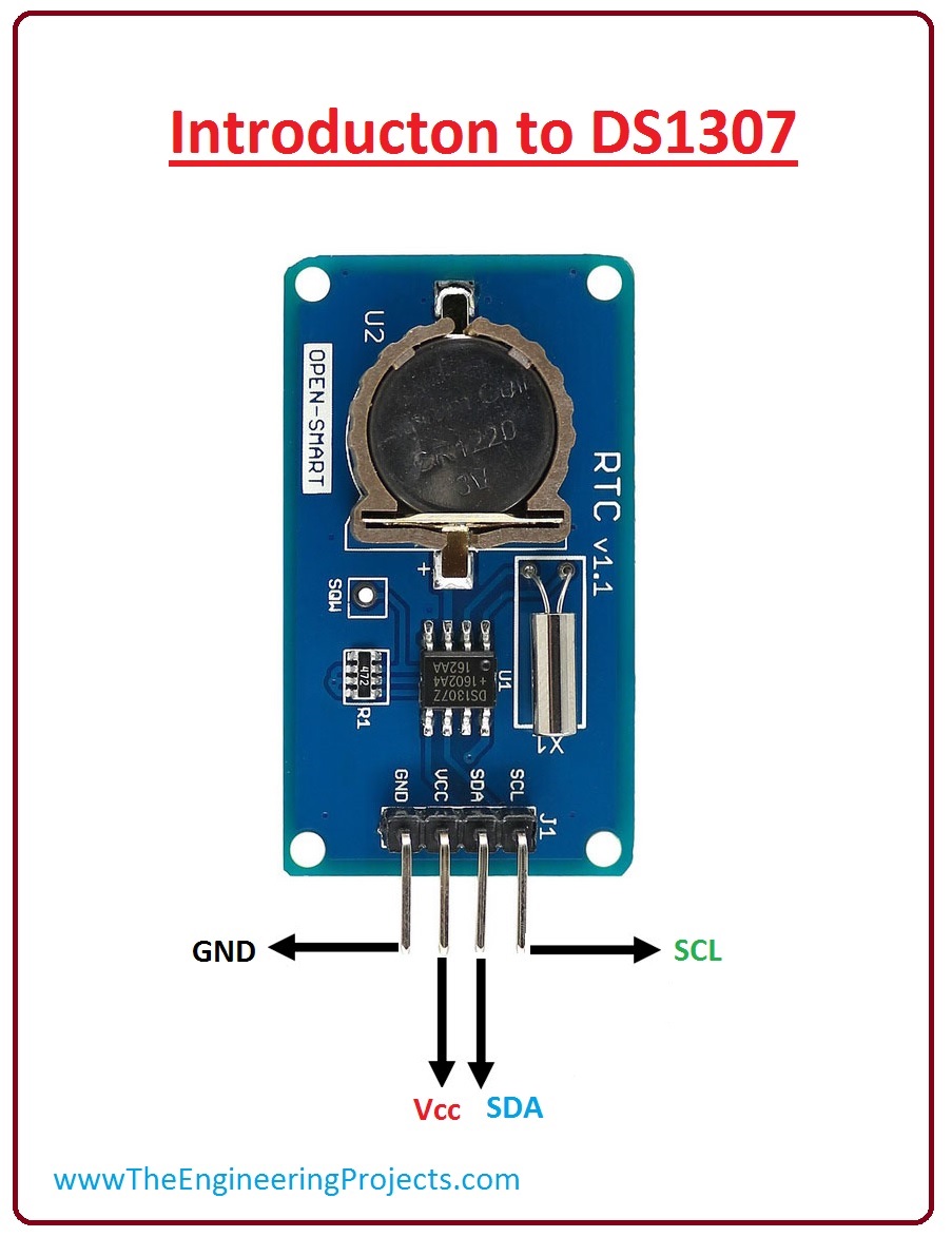 Часы реального времени ds1307 схема