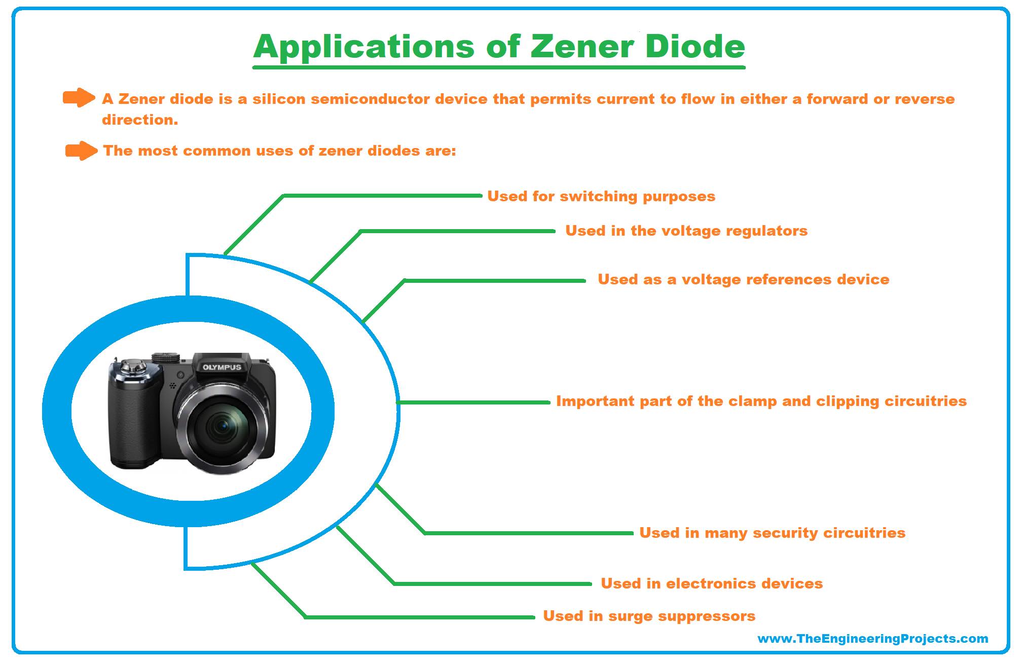 zener diode, what is zener diode, zener diode working, zener diode advantages, zener diode breakdown voltage, zener diode applications, zener diode characteristics