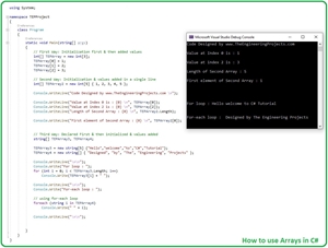 How to use Arrays in C# ??? - The Engineering Projects