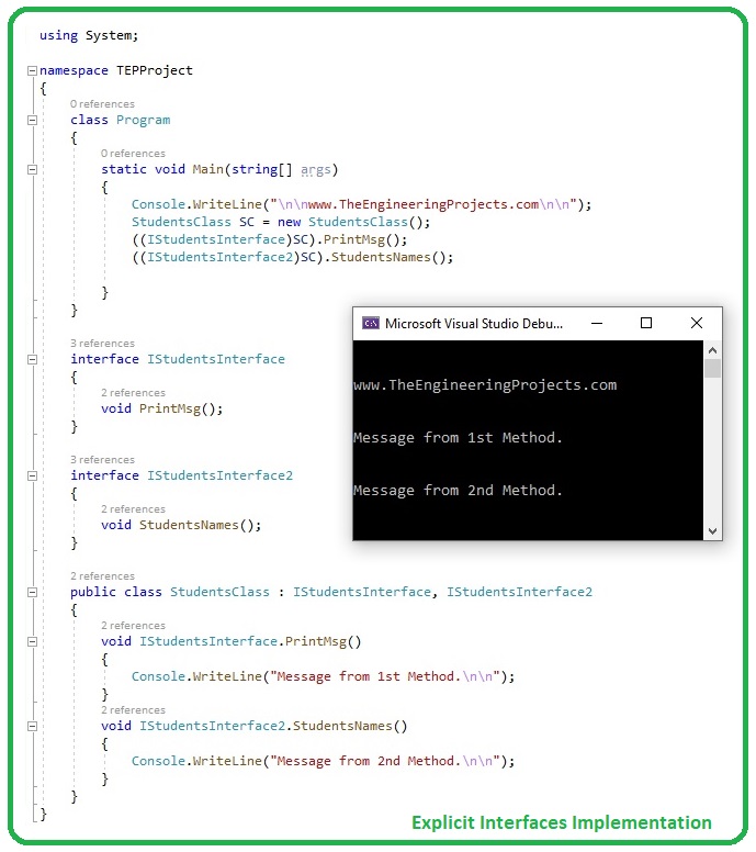 Introduction to Interface in C#, Interface in C#, Interface C#, C# Interface