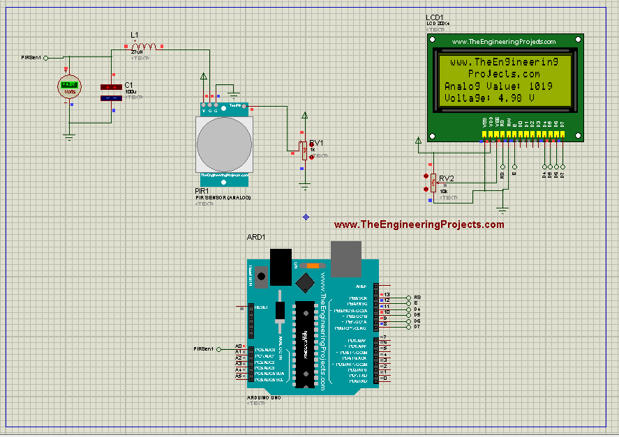 ir sensor in proteus library