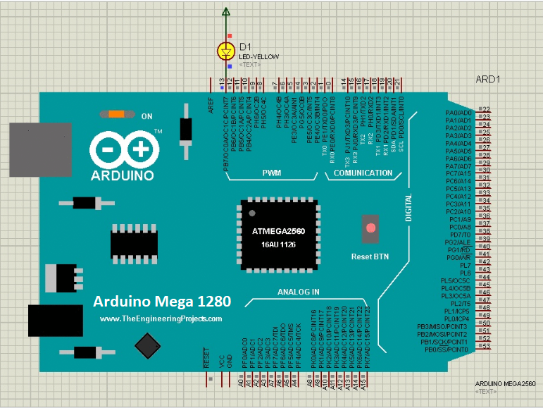 Arduino mega 1280 pinouts - assefrog