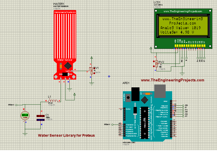 How to add ir sensor to proteus library