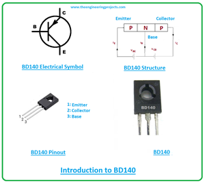 Introduction to bd140, bd140 pinout, bd140 power ratings, bd140 applications