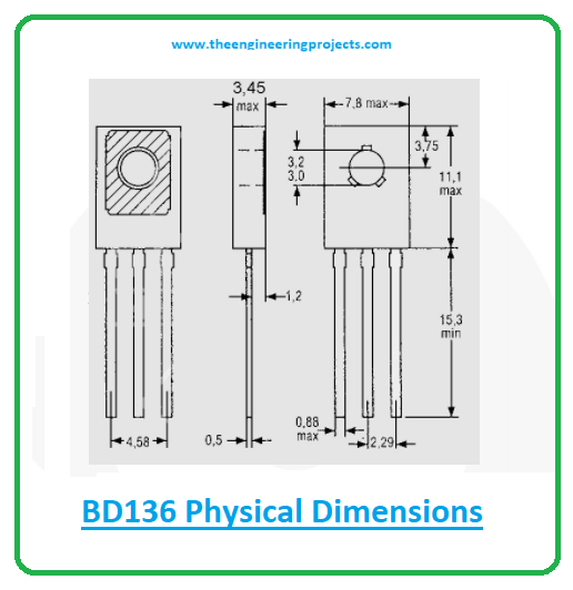 Introduction to bd136, bd136 pinout, bd136 power ratings, bd136 applications