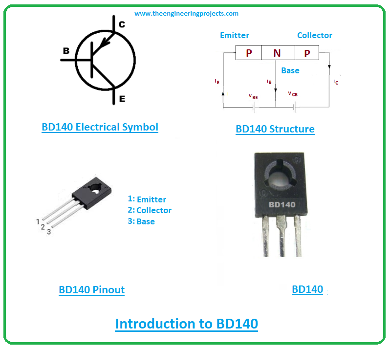 x BD140 Transistor PNP #A297 5 Stk
