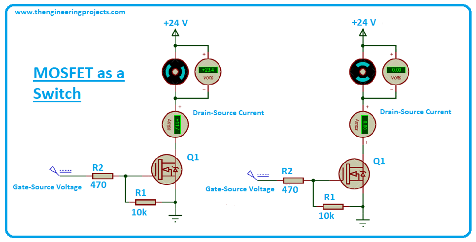 MOSFET WHAT A MOSFET IS AND HOW IT WORKS Circuit Diagram